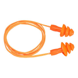 EP04 – Reusable Corded TPR Ear Plugs (50 Pairs)
